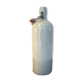 Bouteille en grès émaillé gris clair
