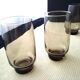 6 Luminarc Smoke-Colored Orangeade Glasses from the 60s and 70s