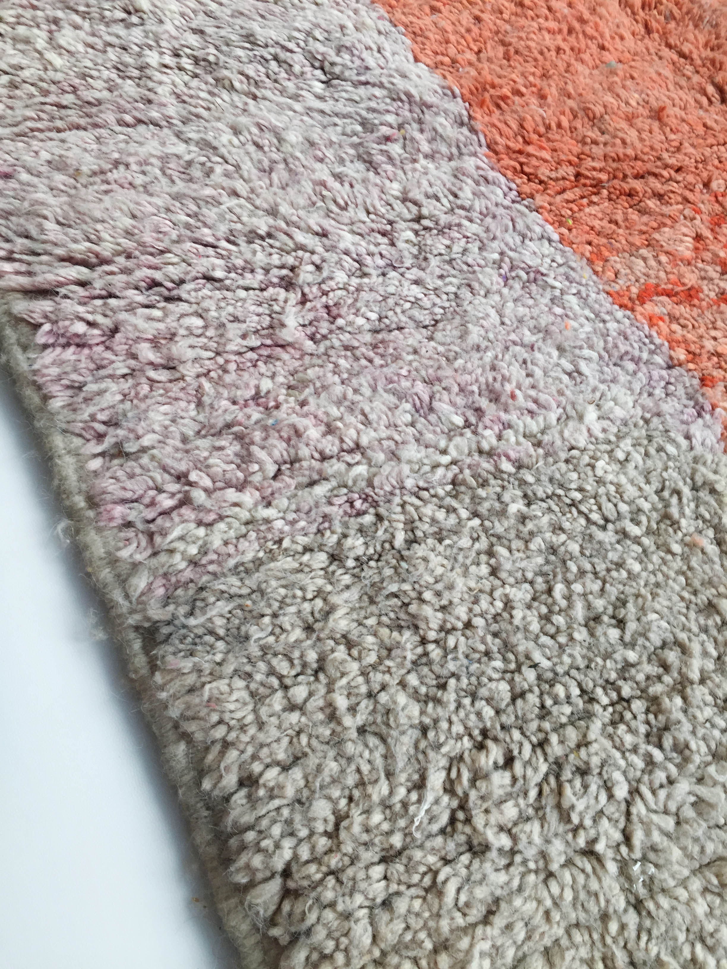 Moroccan Berber carpet Boujaad with colorful flats 243x140cm