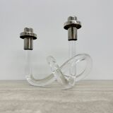 Dorothy Thorpe Pretzel mid-century lucite candle stick, 1940’s