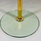 Peter Draenert round glass side table, 1983