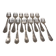 12 silver-plated oyster forks by silversmith Francois Frionnet, Floria