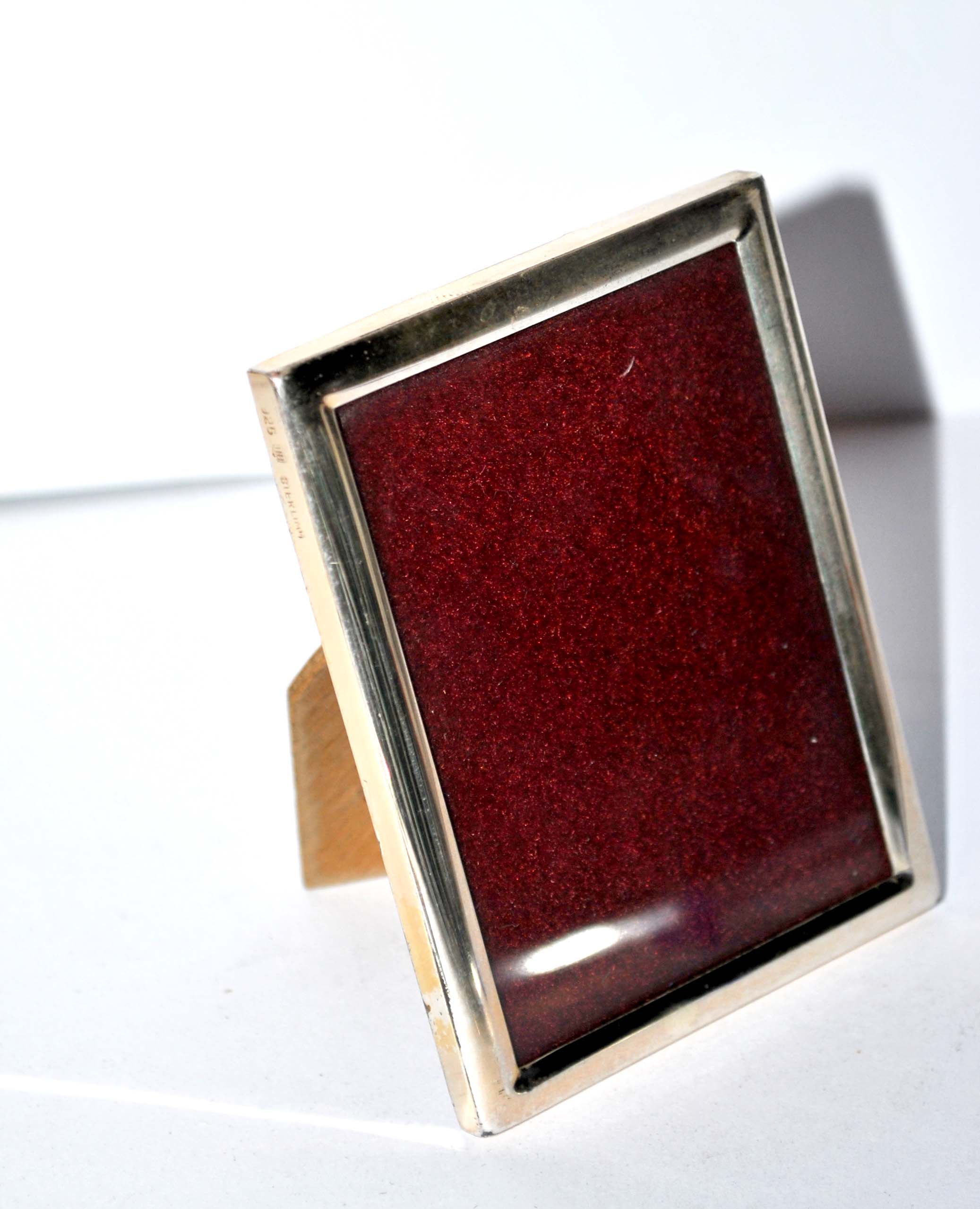 Design photo frame in sterling silver - silver frame 925 sterling hb 7.5x5.5