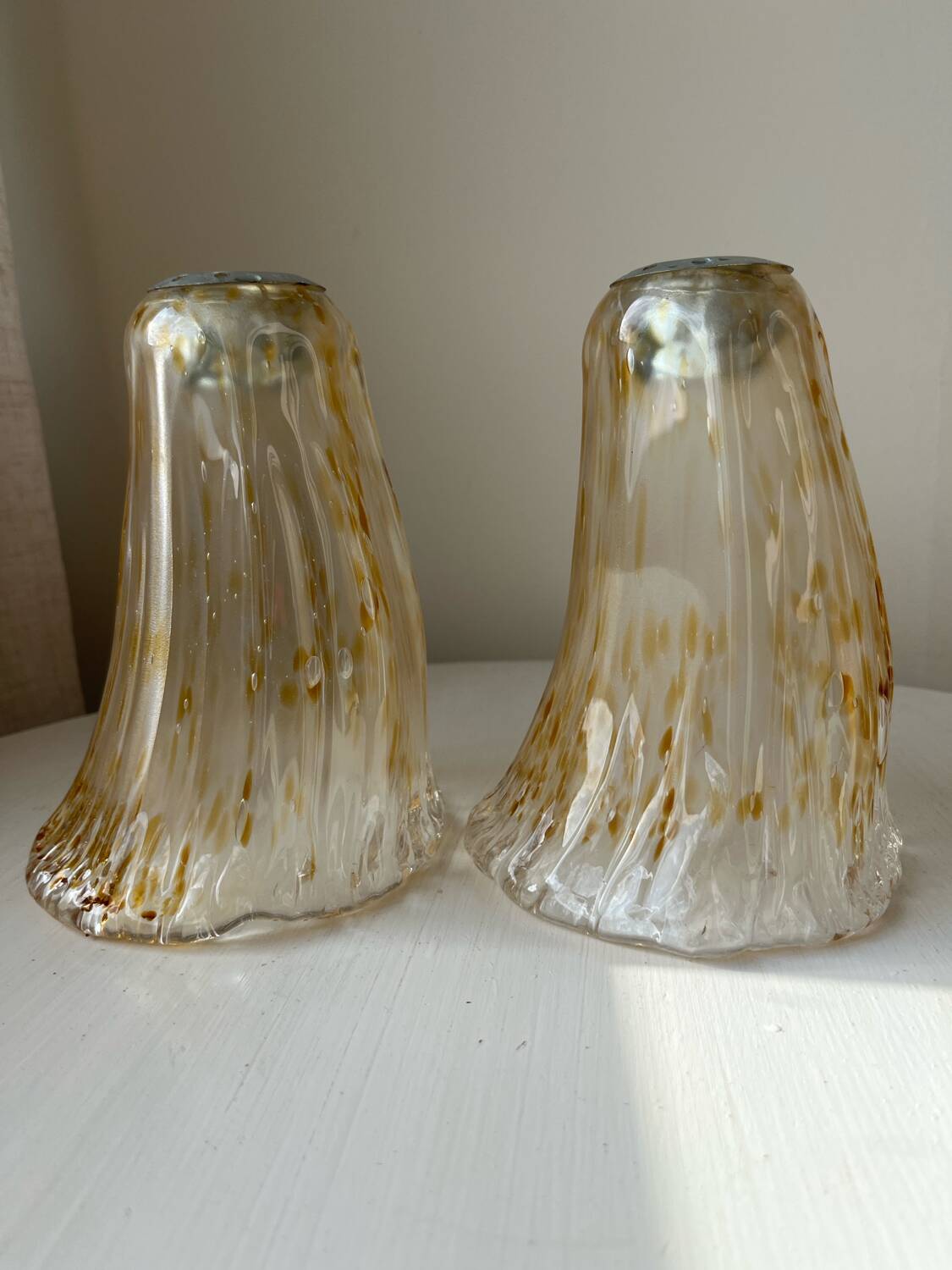 Blown glass lampshades