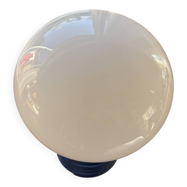 Lampe ressort métal laqué bleu