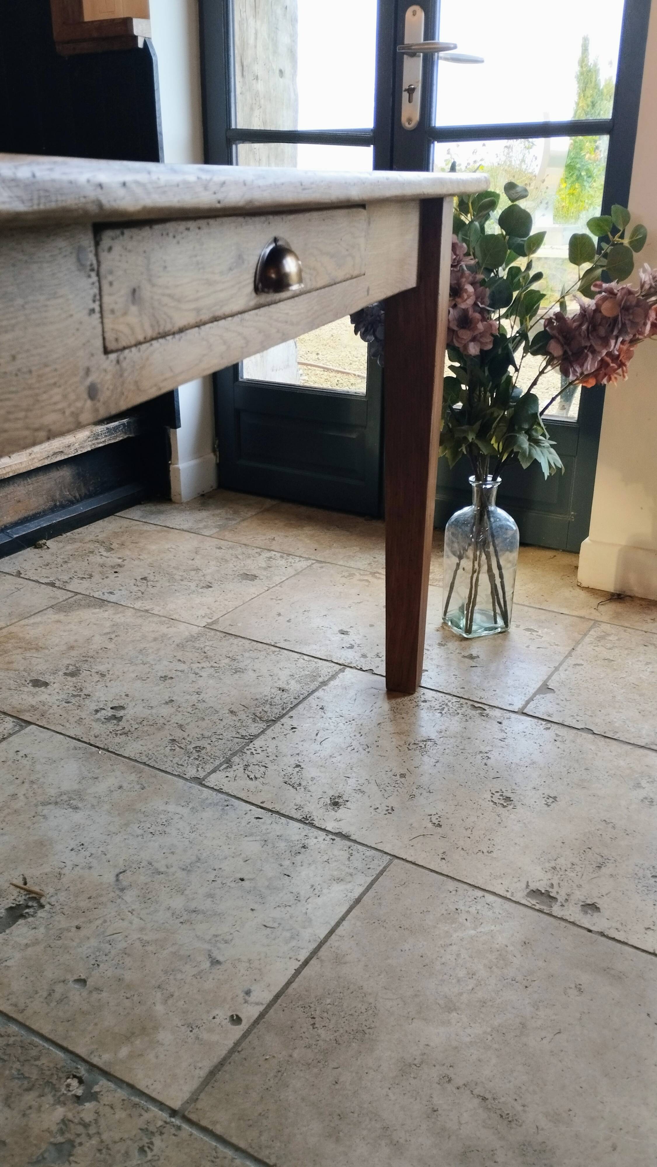 Solid oak farmhouse table 260x100