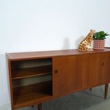 Teak veneer sideboard with drawers from Sweden