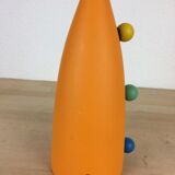 Lamp Olivier Villatte orange wood, 80s