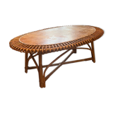 Rattan coffee table 1960