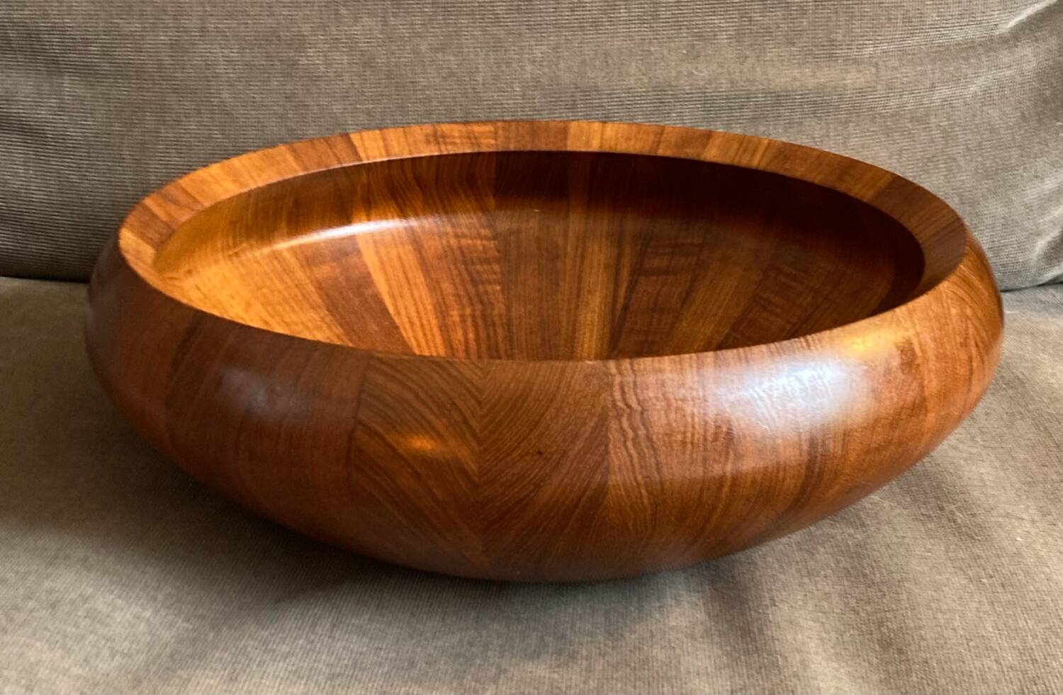 Large teak salad bowl Dansk Designs Denmark