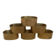 Six old brass napkin rings