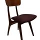 Vintage dining room chairs teak Topform design 60s Louis van Teeffelen
