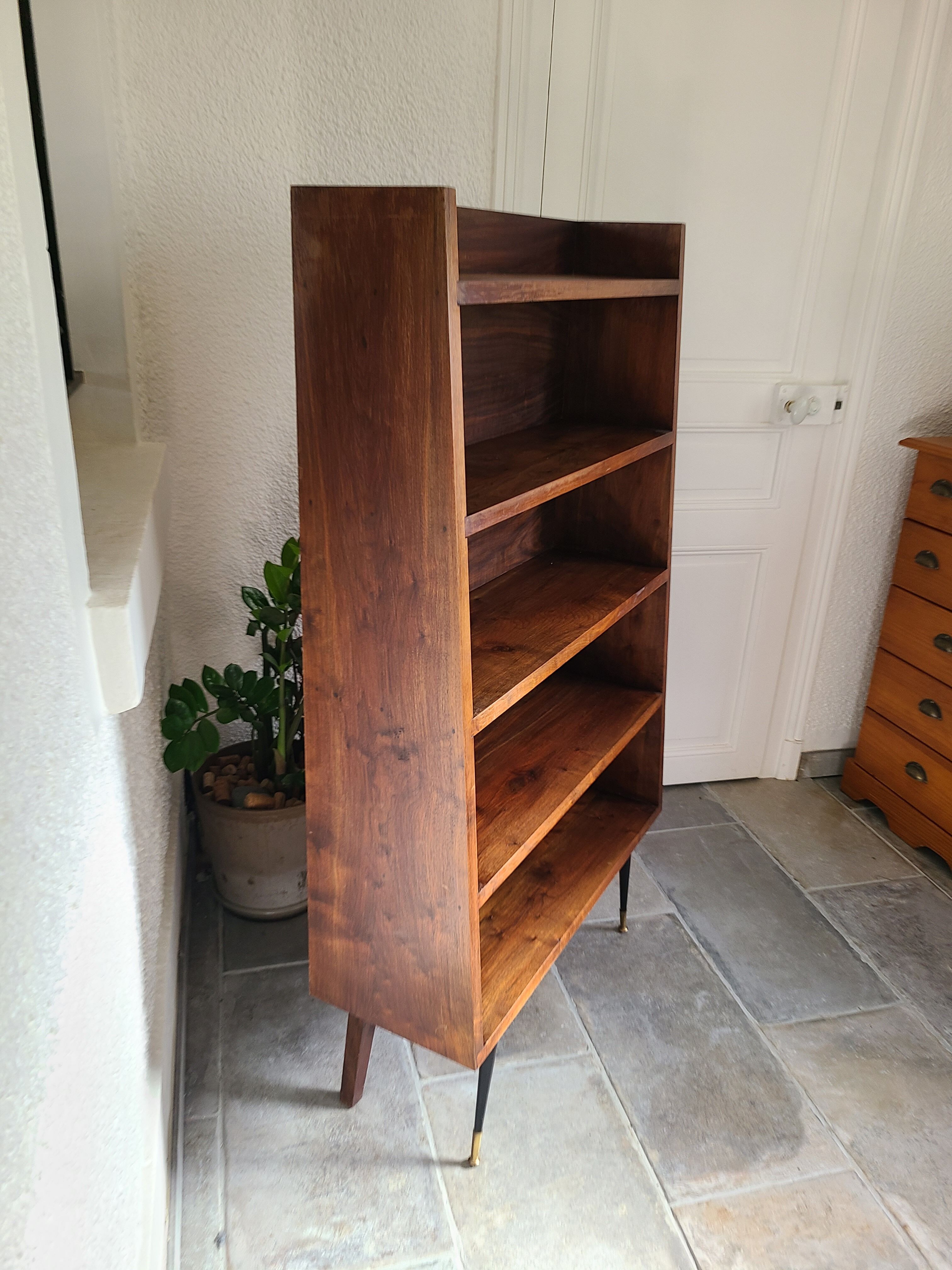 Étagère, bibliothèque scandinave vintage