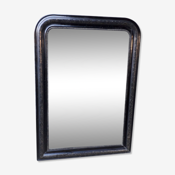 Miroir Louis Philippe noir 130 cm × 93 cm