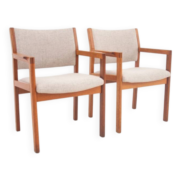 Paire de fauteuils, Danemark, années 1960. Après restauration.