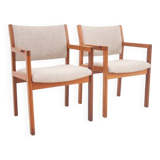 A pair of armchairs, Denmark, 1960s. After restoration.