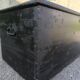 Wooden transport trunk from the 1930s