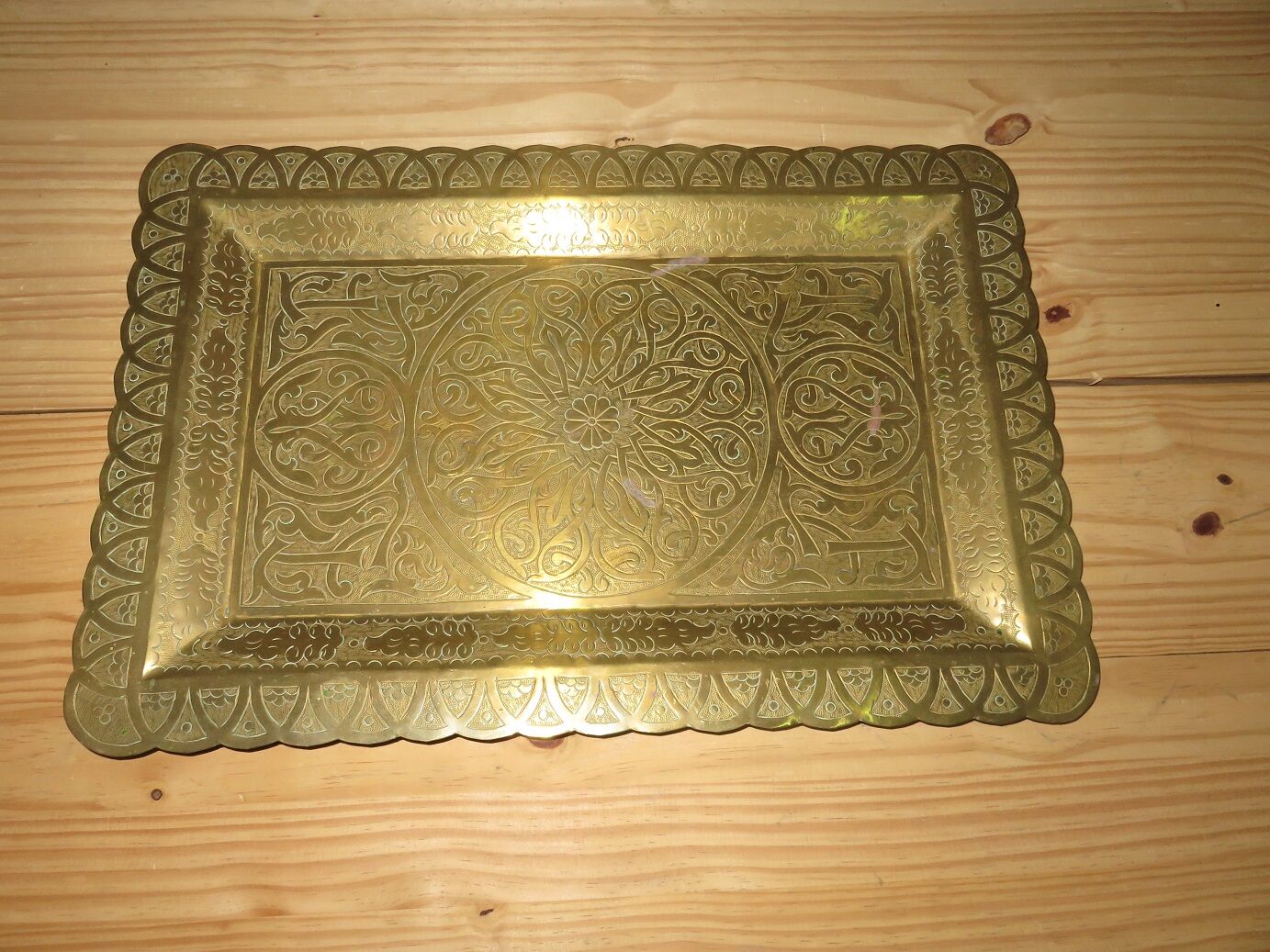 Vintage brass tray