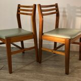 Suite of 6 Scandinavian chairs 1968