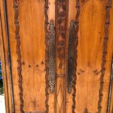 Louis XV style cherry wood cabinet late 19th century