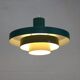 Unique colorful Danish blue and green design lamp  - Denmark 1970 -