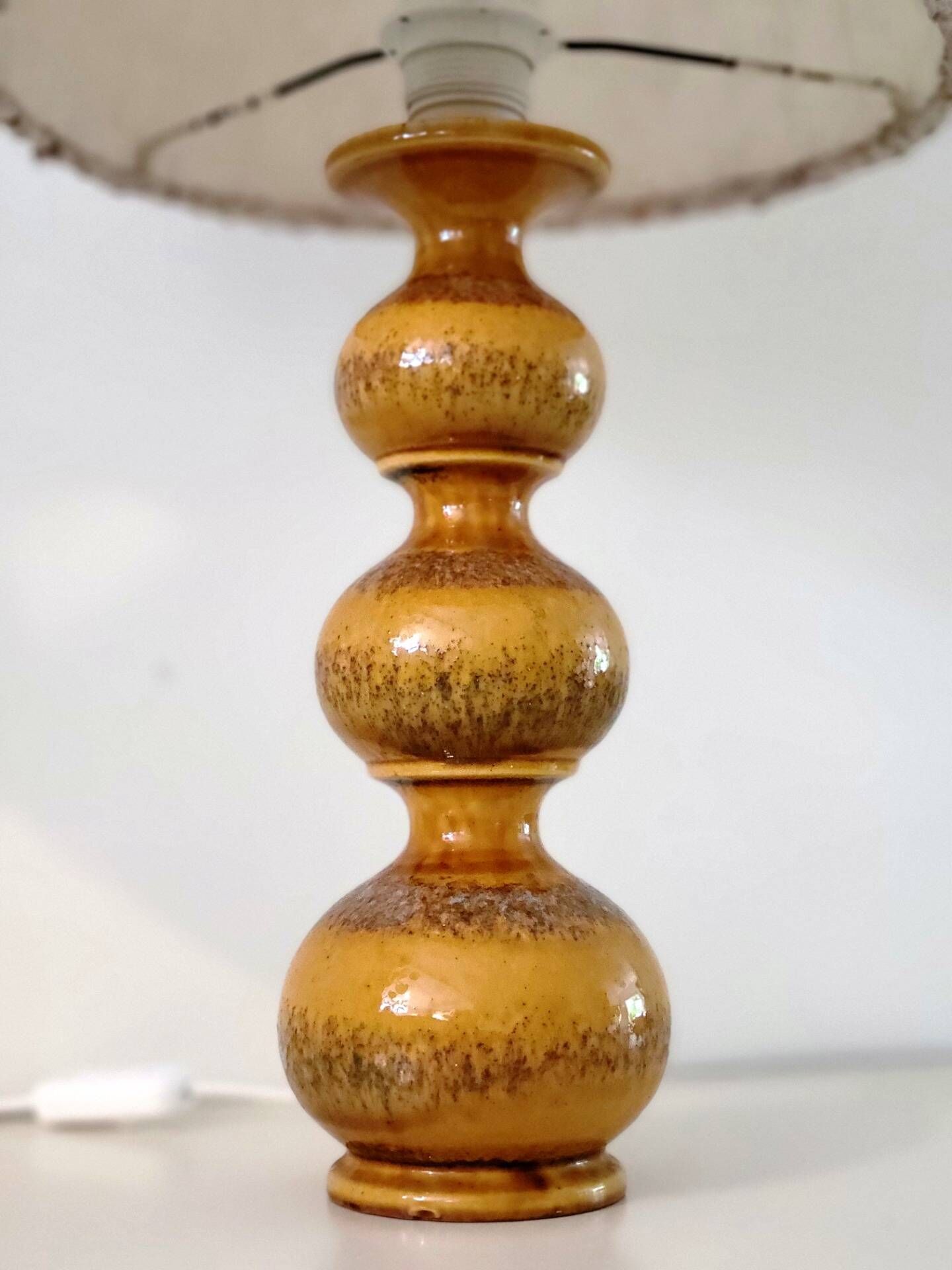 Kaiser Leuchten Bubble ceramic table lamp, Germany 1960