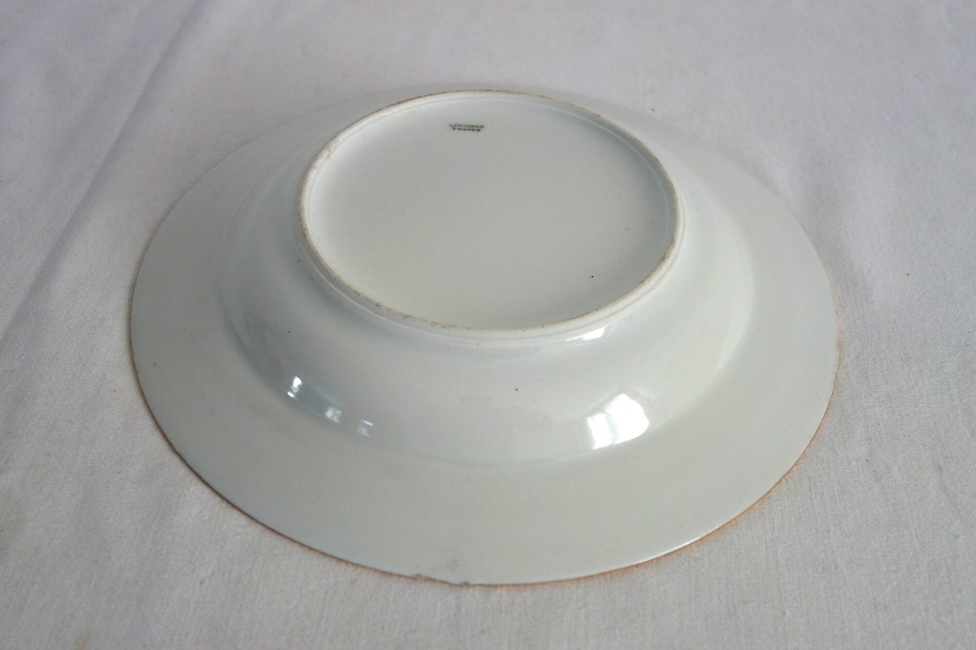 Set of 6 Limoges porcelain soup plates