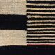 Black and ivory Kilim 195 x 163 cm