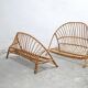 Vintage rattan basket bed 120cm x 190cm