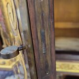 Important buffet / enfilade Art Deco period in polychrome engraved glass.