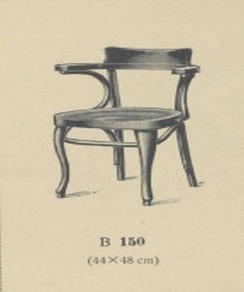 Chaise de bureau n°6150 par Adolf Loos pour Thonet