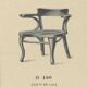 Chaise de bureau n°6150 par Adolf Loos pour Thonet