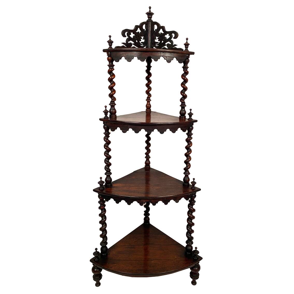 Rosewood corner shelf, Napoleon III period