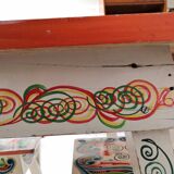 Table lounge - 4 ethnic vintage children's chairs