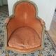 Velvet armchair