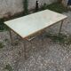 Antique vintage coffee table with marble top