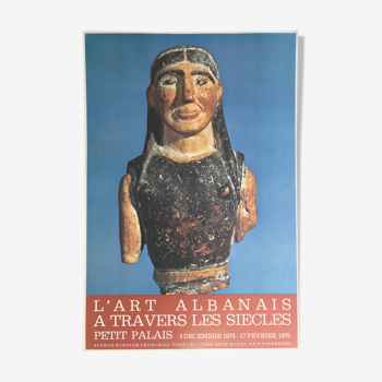 Albanian Art through the centuries / Petit Palais, 1974-75. Original poster