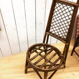 Set of 4 rattan chairs