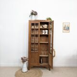 Wardrobe with vintage display case