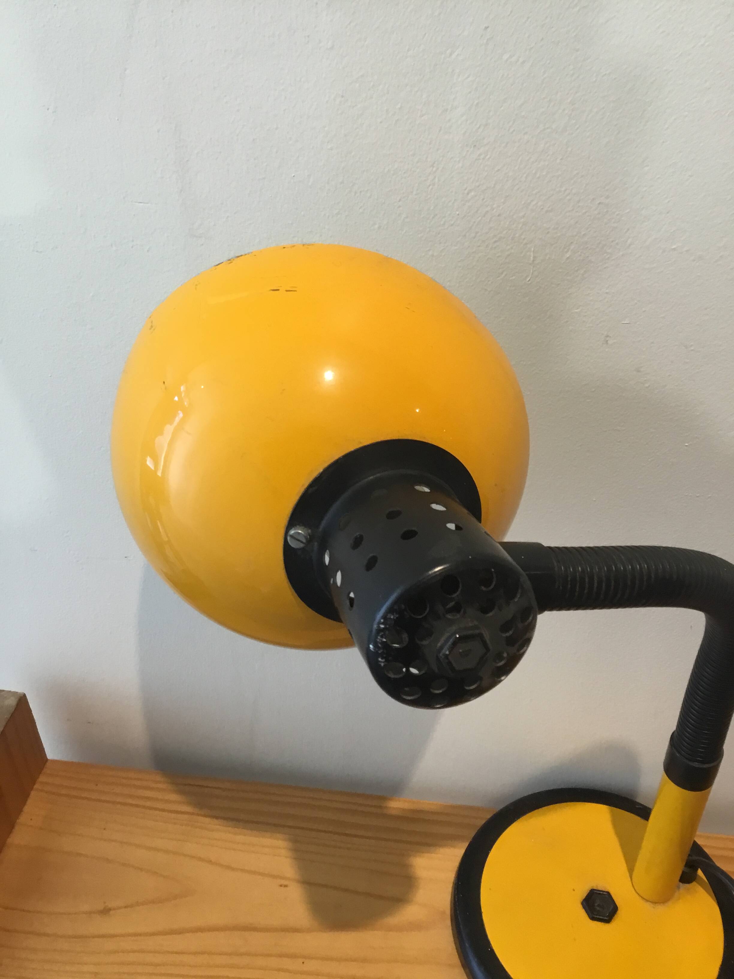 Industrial yellow lamp