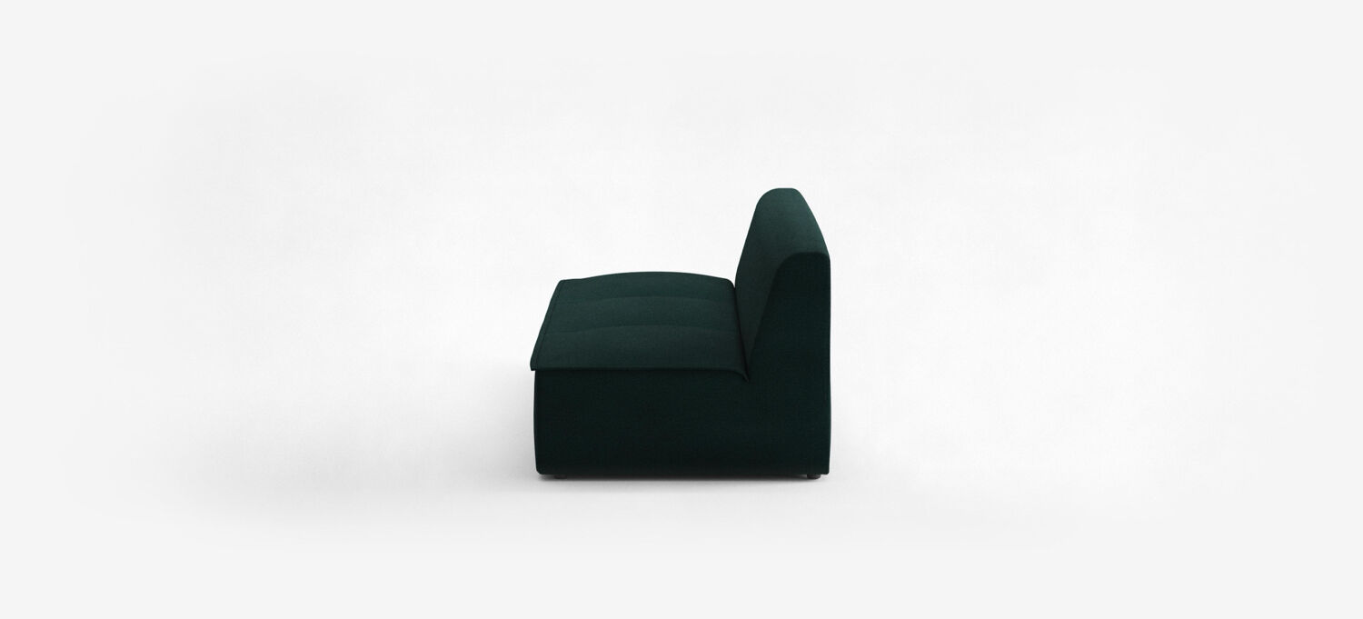 Minimalist danish green 3-seater sofa “Hood” by Common Seating