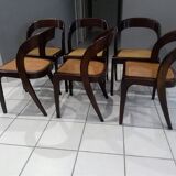 Set of 6 chairs Baumann "gondola"Vintage 1970