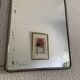 Vintage 1960s triptych barber hairdresser pumpkin mirror - 27 x 68 cm
