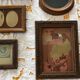Lot of vintage wooden photo frames
