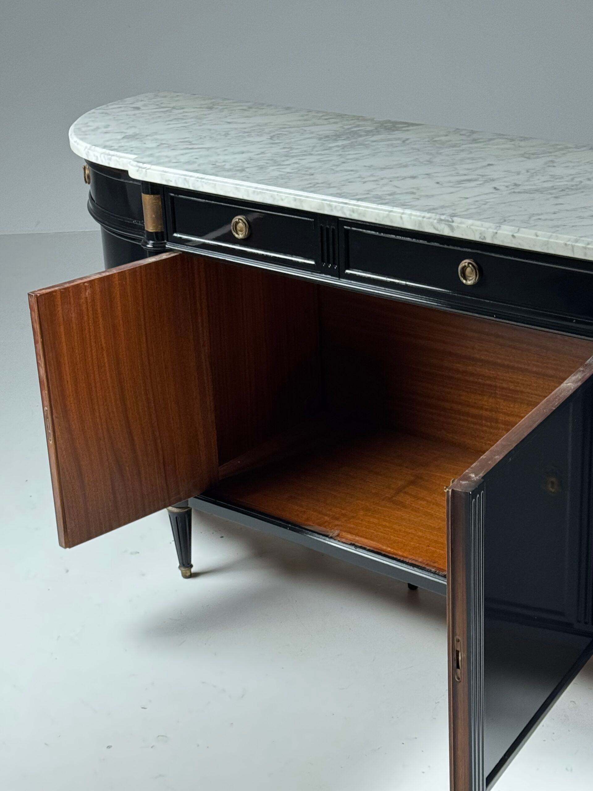 Black Louis XVI style sideboard