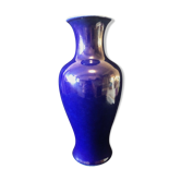 Vase balustre aubergine dynastie Qing cachet sous couverte Qianlong