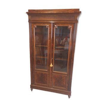 Vitrine Bibliothèque en Noyer époque Louis Philippe