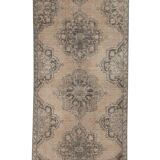 Vintage Turkish rug from Oushak, hand-woven 115x383 cm