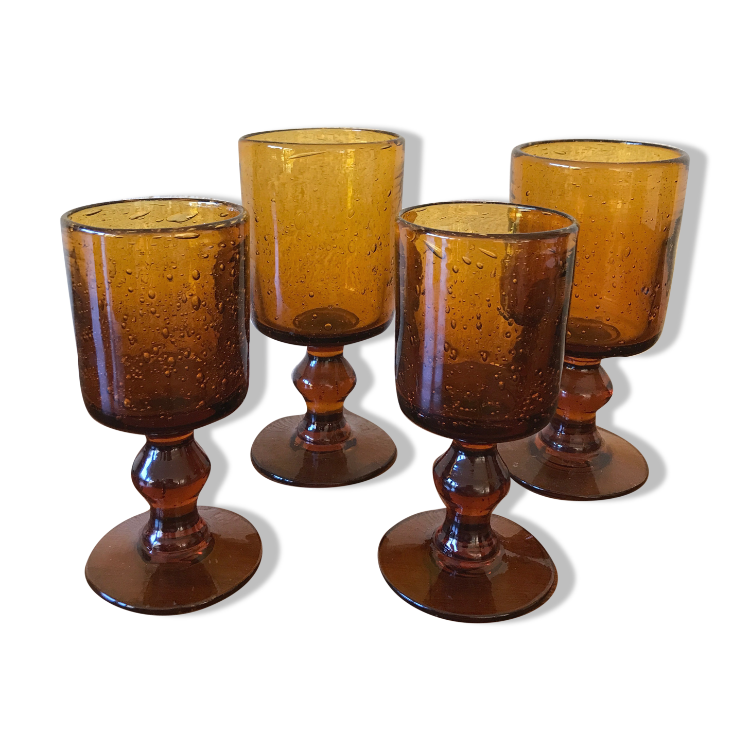 Set of Biot stemmed glasses