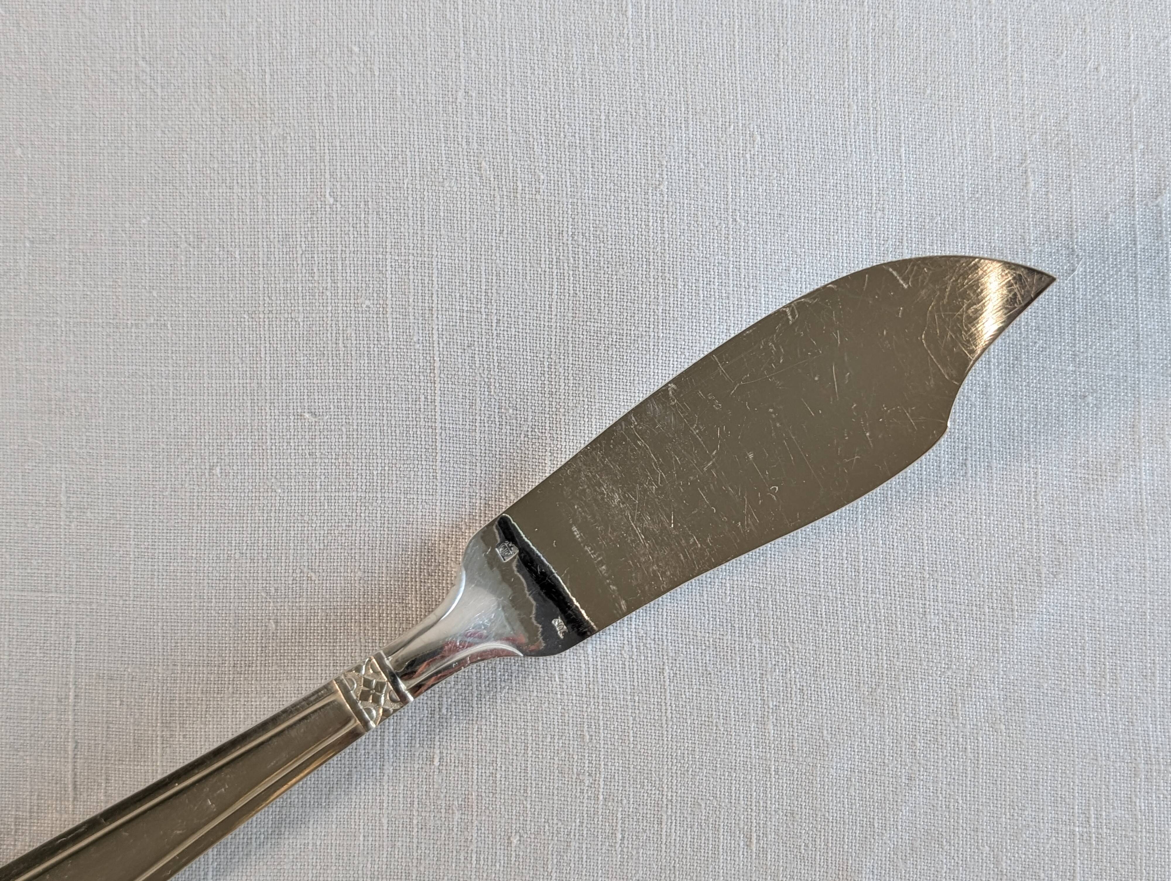 Art Deco silver-plated fish service